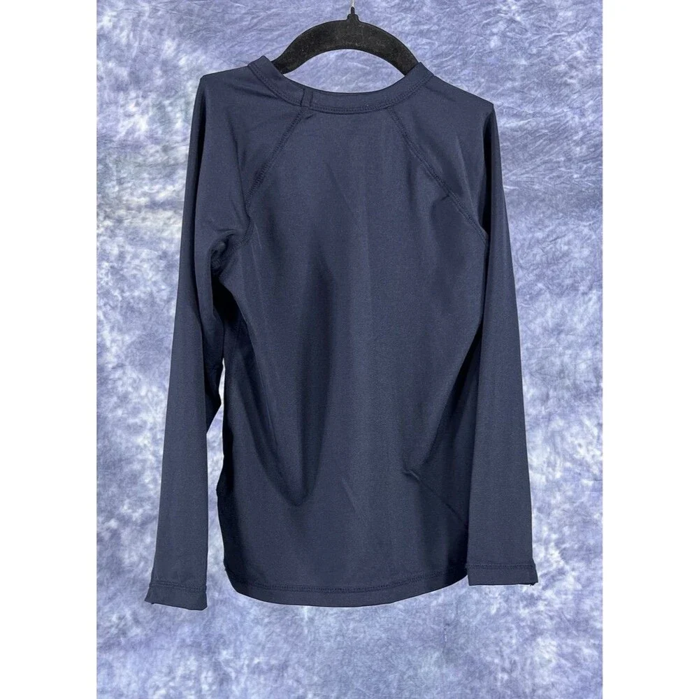 BabyGap Boys Long Sleeve Rash Guard Navy Blue Neon Sharks Swim Shirt Size 5T  5Y
